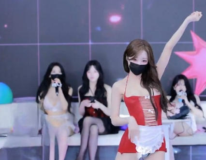 韩国BJ女团熊猫班第七季第5集,五个女孩把大腿拍到发红也没让谁停下来